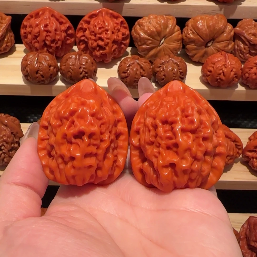 文玩核桃吊坠玉化官帽40精品