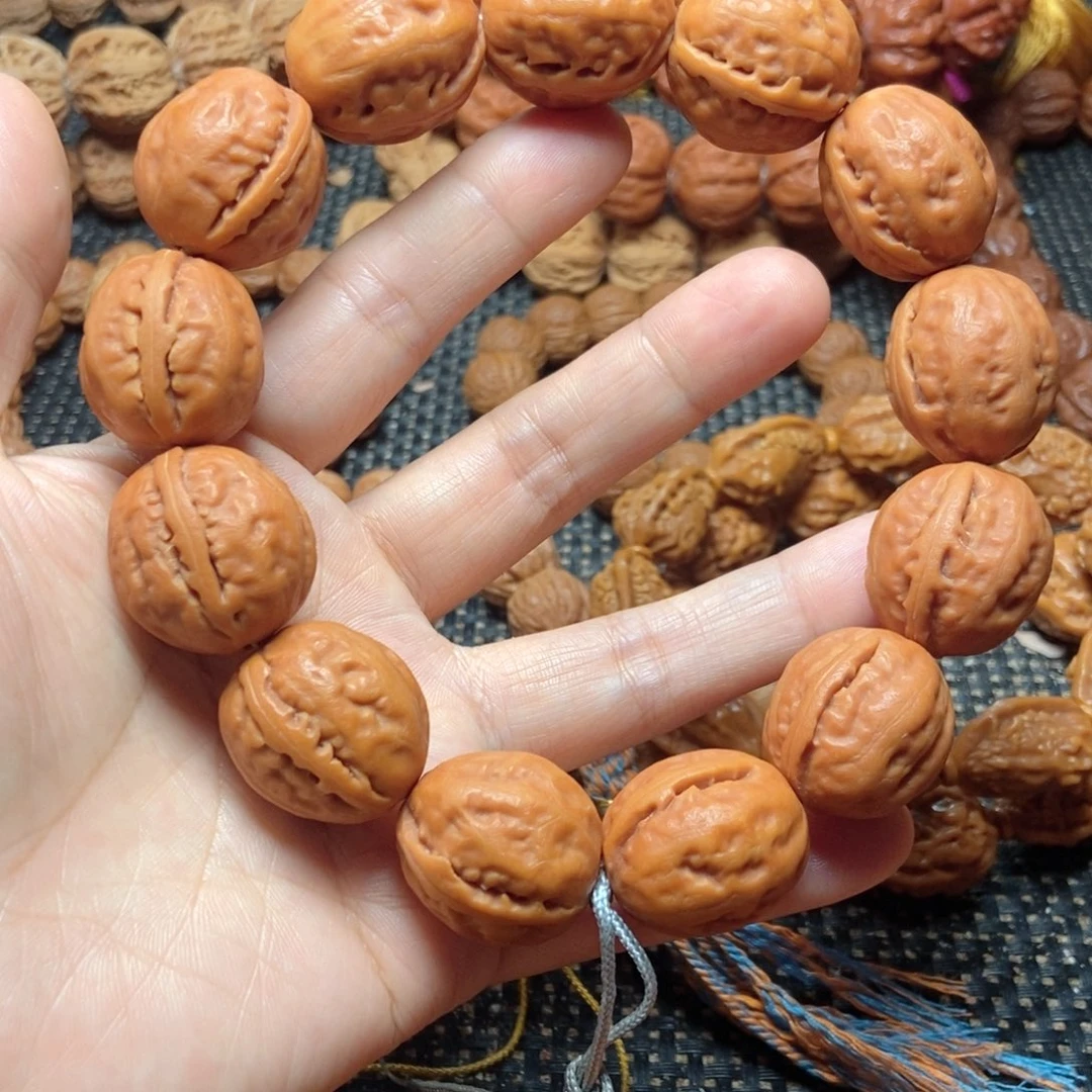 文玩核桃手串粗筋大枣