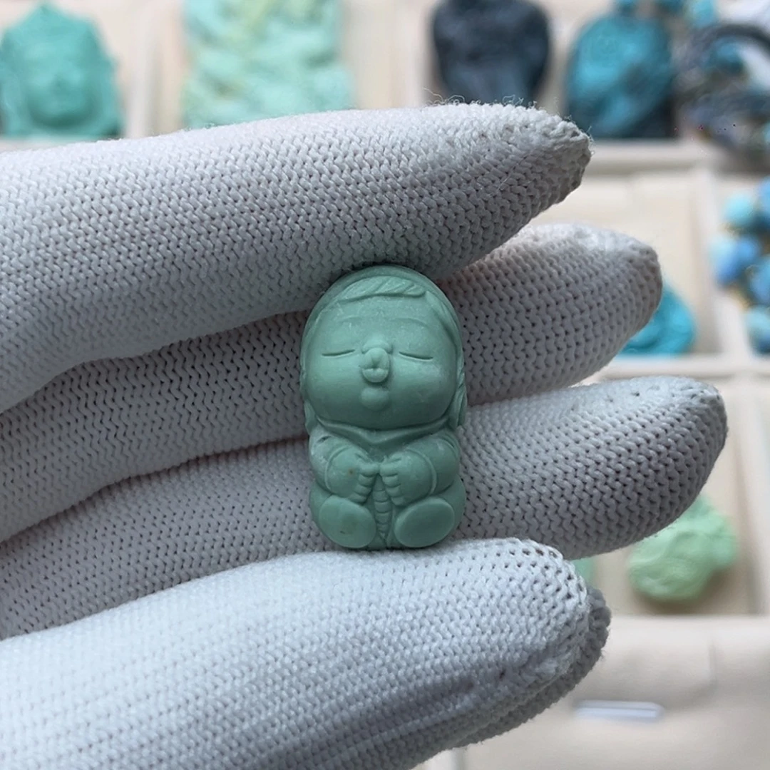 未镶嵌绿松石珠宝奇石菜籽嘟嘟