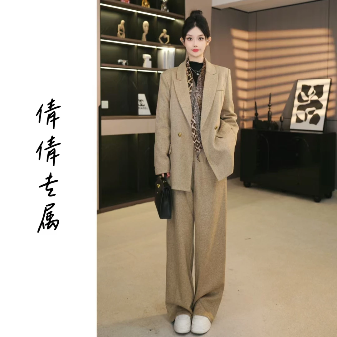 【倩倩专属】秋冬新款90白鸭绒显瘦设计感高级套装