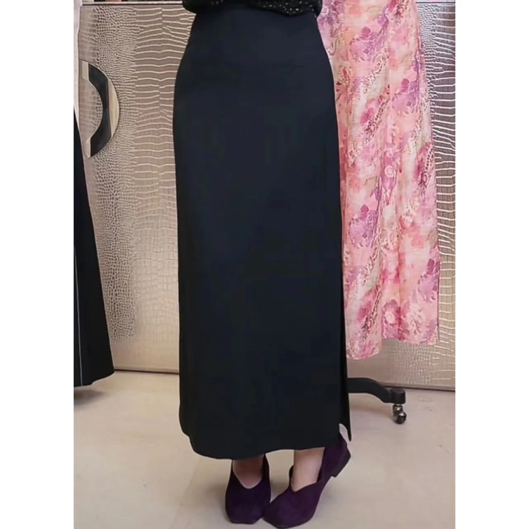 Row家版气质女款职业半裙时尚户外休闲打底女士夏季黑色速干显瘦