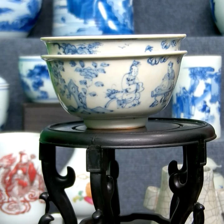 糊***生小碗一对完整无缺