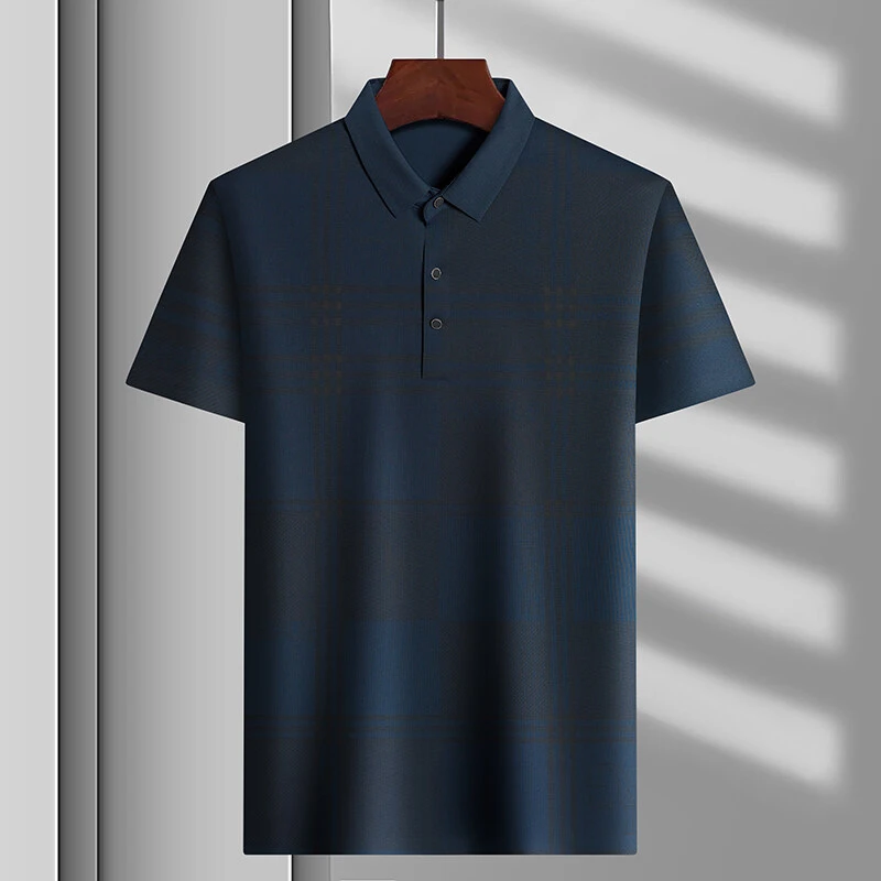 金狐狸短袖polo衫打底翻领高档弹力2025中青年衣服冰丝凉感正品