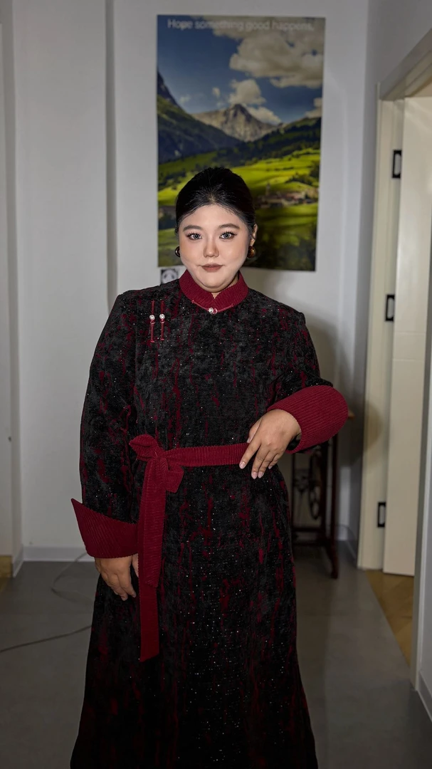 【衣合大码民族服饰】DM059星河焰火轻奢高定款蒙古袍