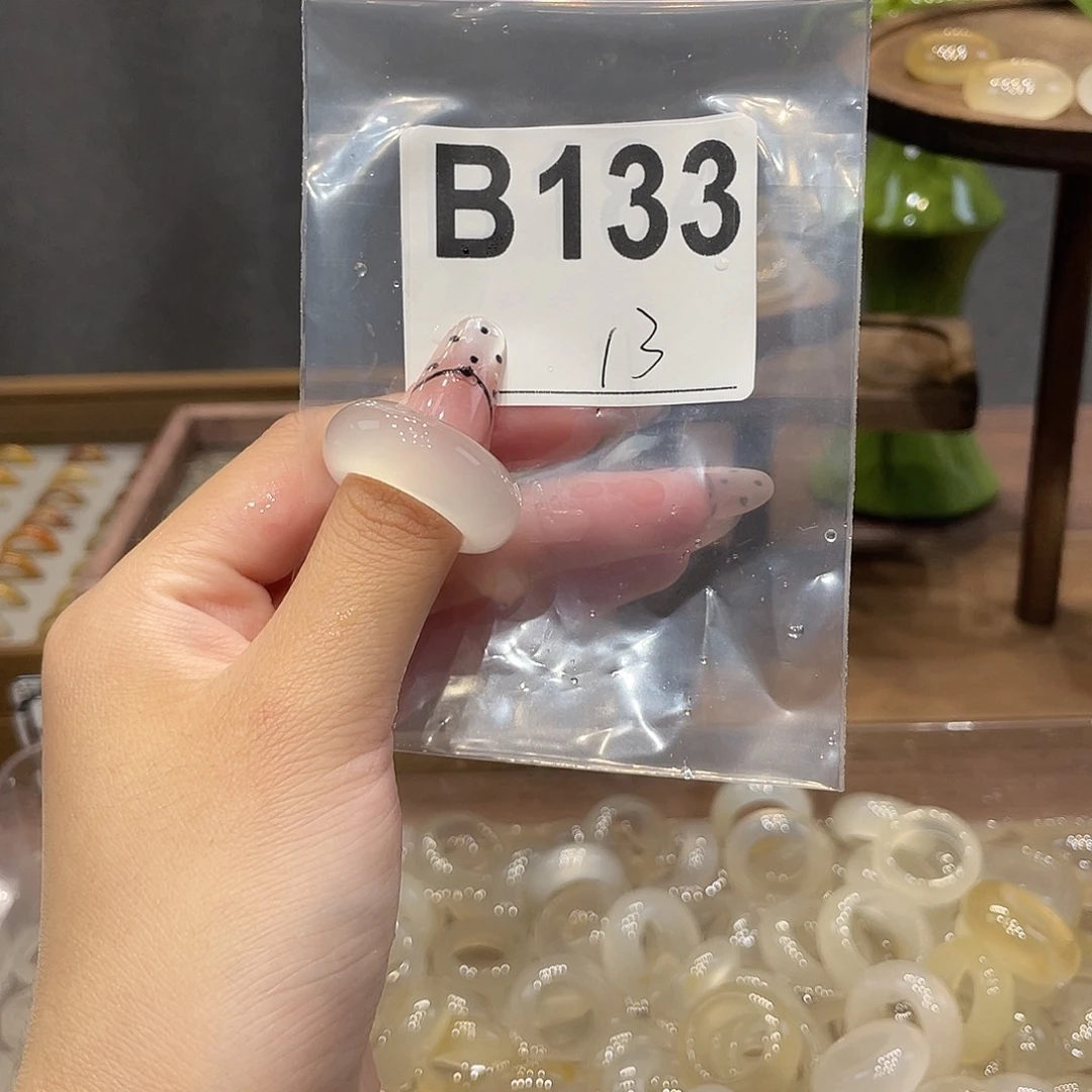 玛瑙/玉髓未镶嵌戒指133