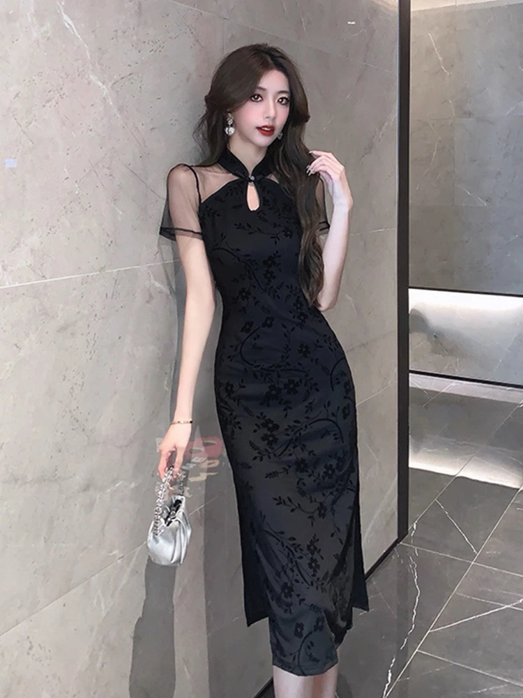 7596#新款女装时尚连衣裙