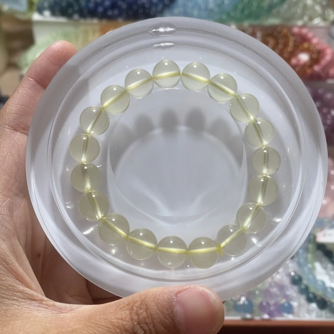 未镶嵌水晶手串10mm 柠檬黄水晶