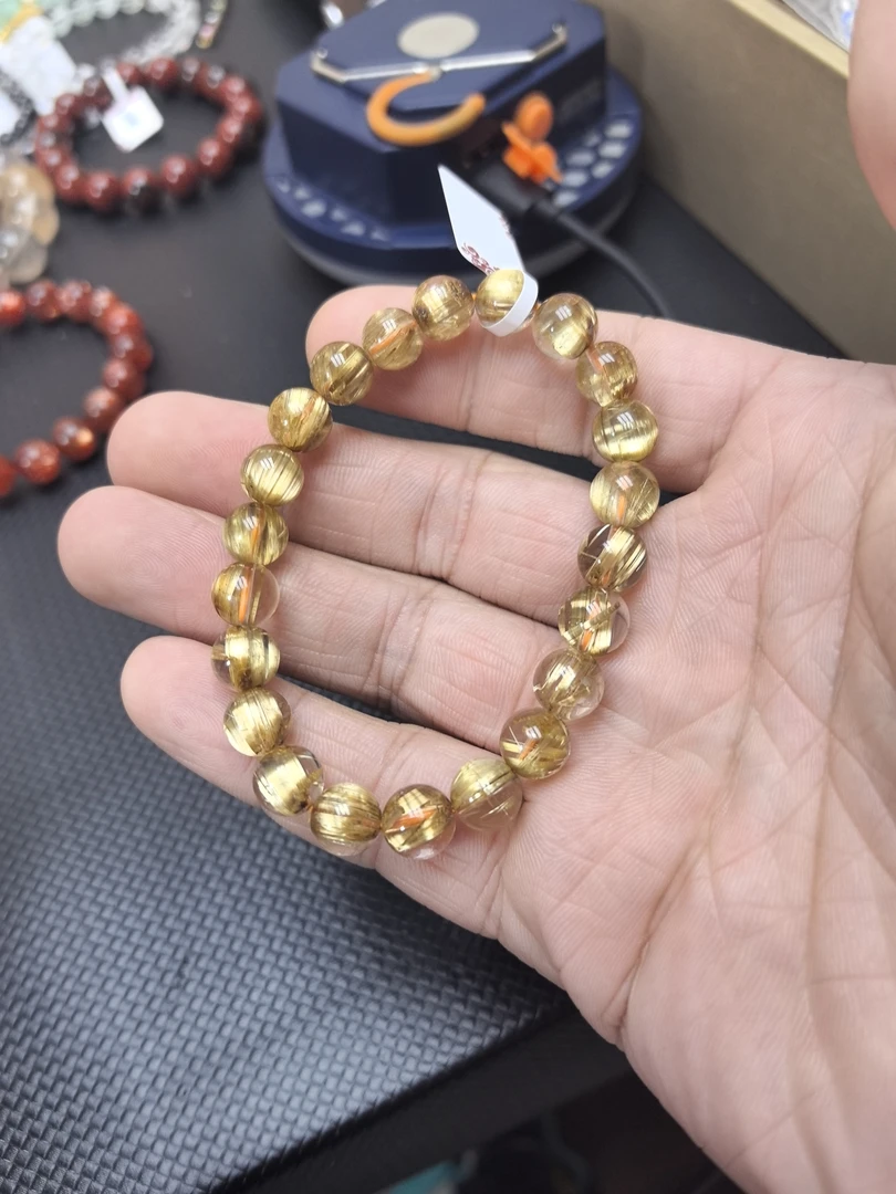 天然高品质钛晶水晶手串