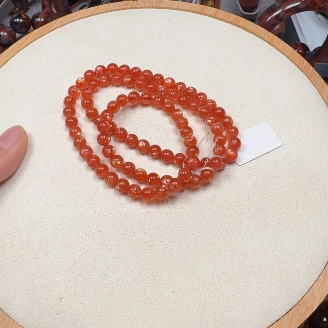 长石手链未镶嵌金太阳多圈