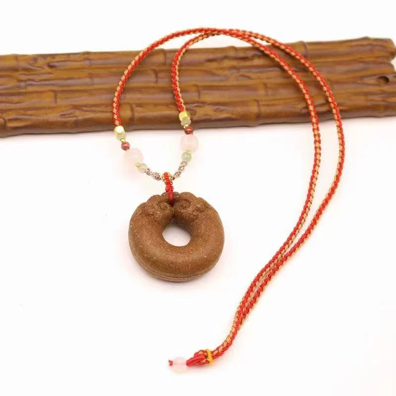 双龙平安扣 香牌 合香 手工串珠