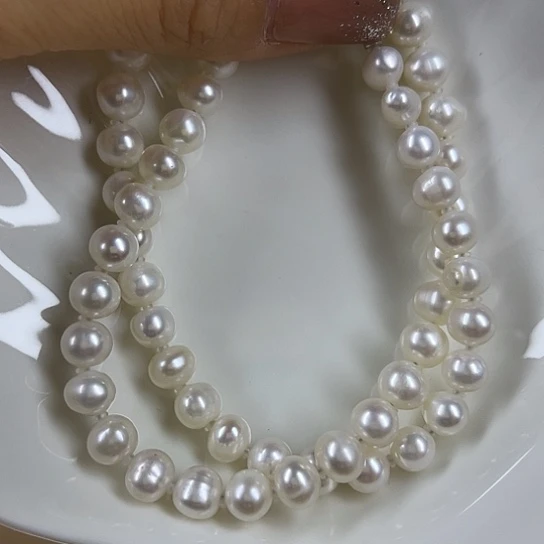 淡水珍珠颈饰银S925镶嵌
