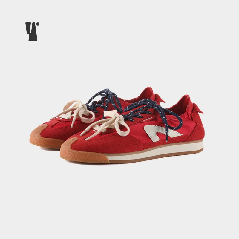 VEEMES【流光风】情侣德训鞋双鞋带时尚休闲鞋潮鞋日系复古小众两穿