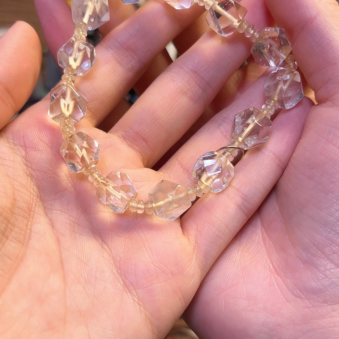 石英石纯铜手串儿