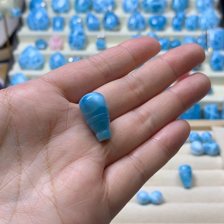 正***闻针钠钙石（海纹石）未镶嵌珠宝半成品