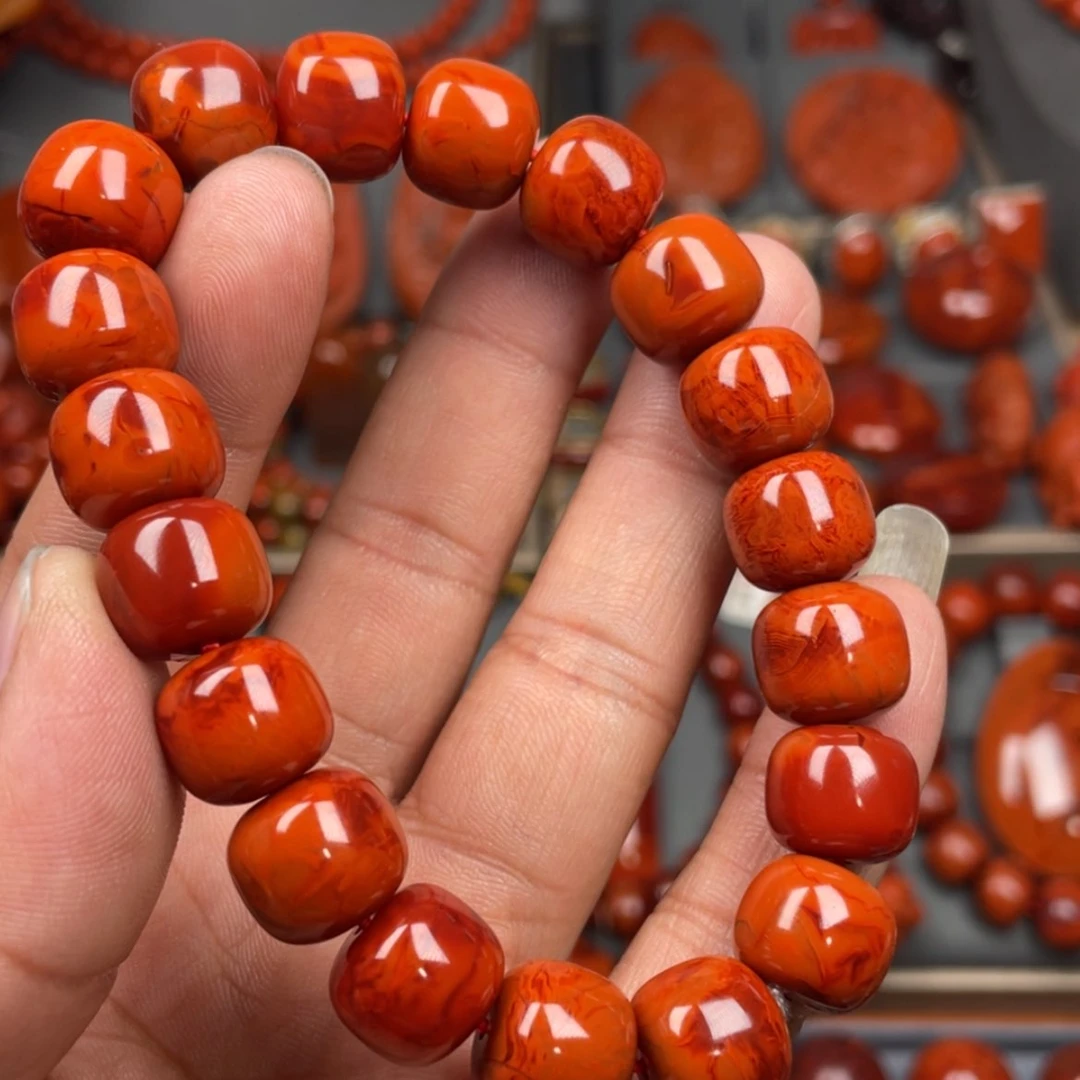 【闪购商品】南红玛瑙珠宝奇石未镶嵌单圈12