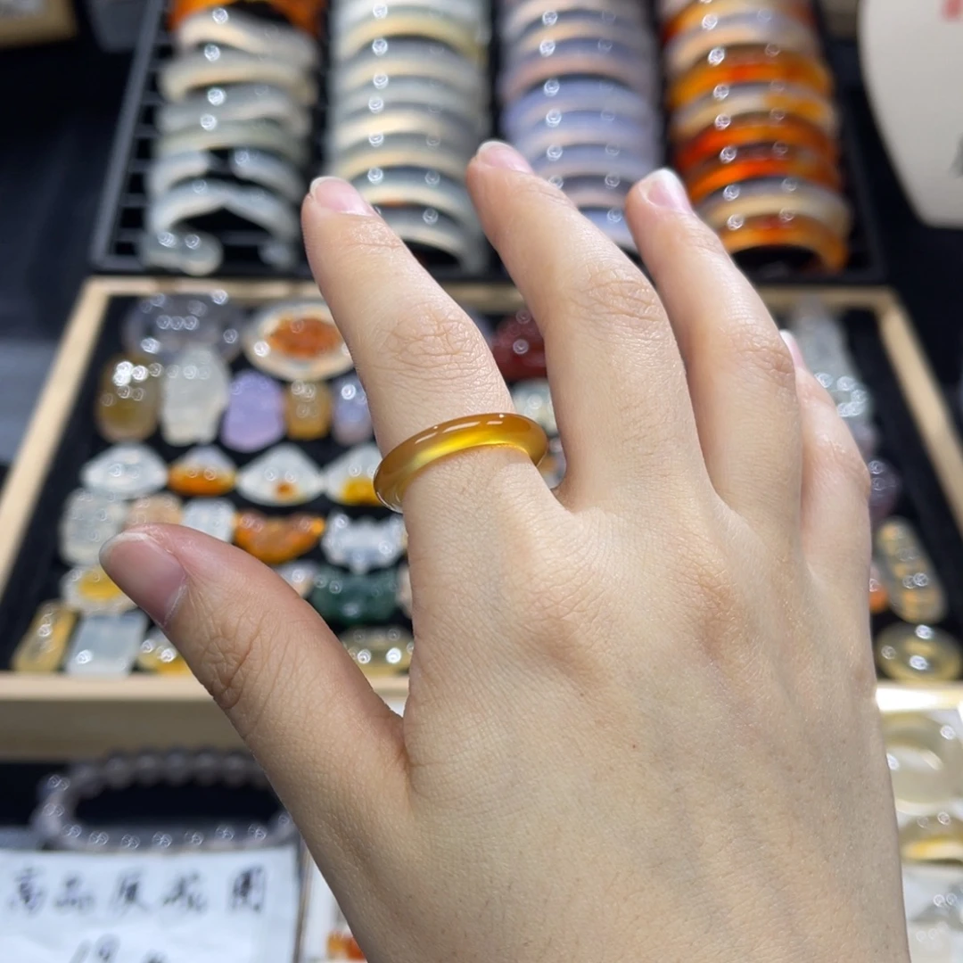 玛瑙/玉髓未镶嵌戒指