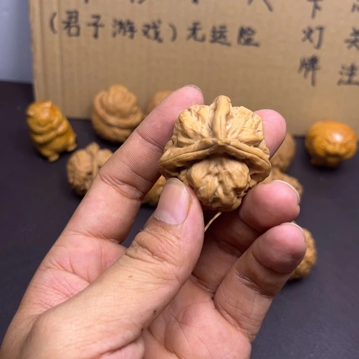 闪***手菩提籽类古蝉三棱尖有瑕疵