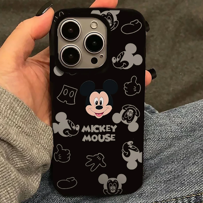 BANCA可爱米奇头像适用iPhone16/15promax苹果14果冻手机壳13套12