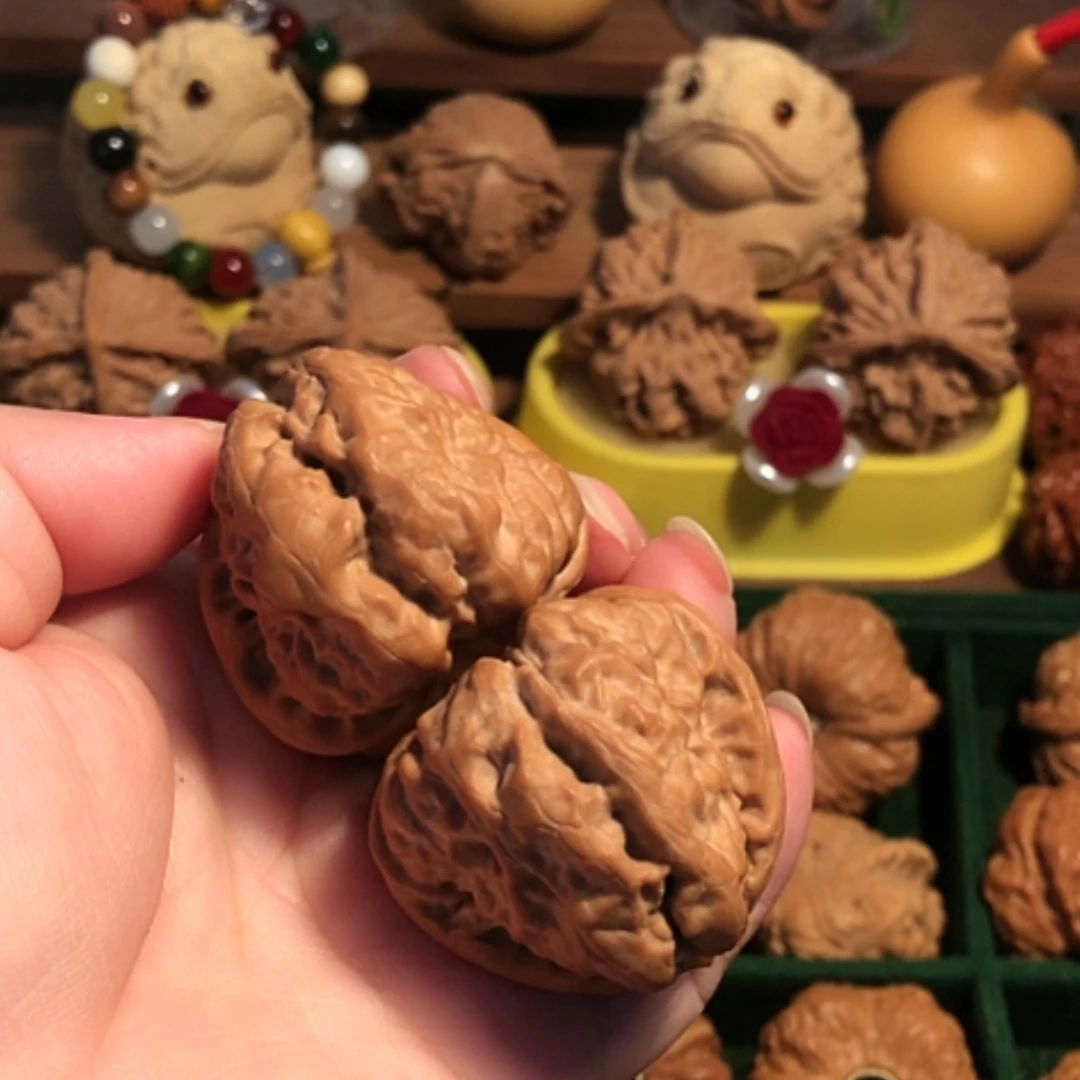 【闪购商品】文玩核桃把件刘*强蛤蟆