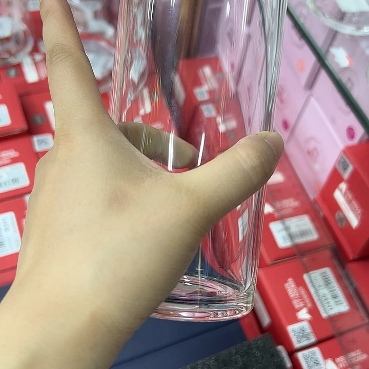 水晶玻璃盖子款本色单层玻璃杯5305307721