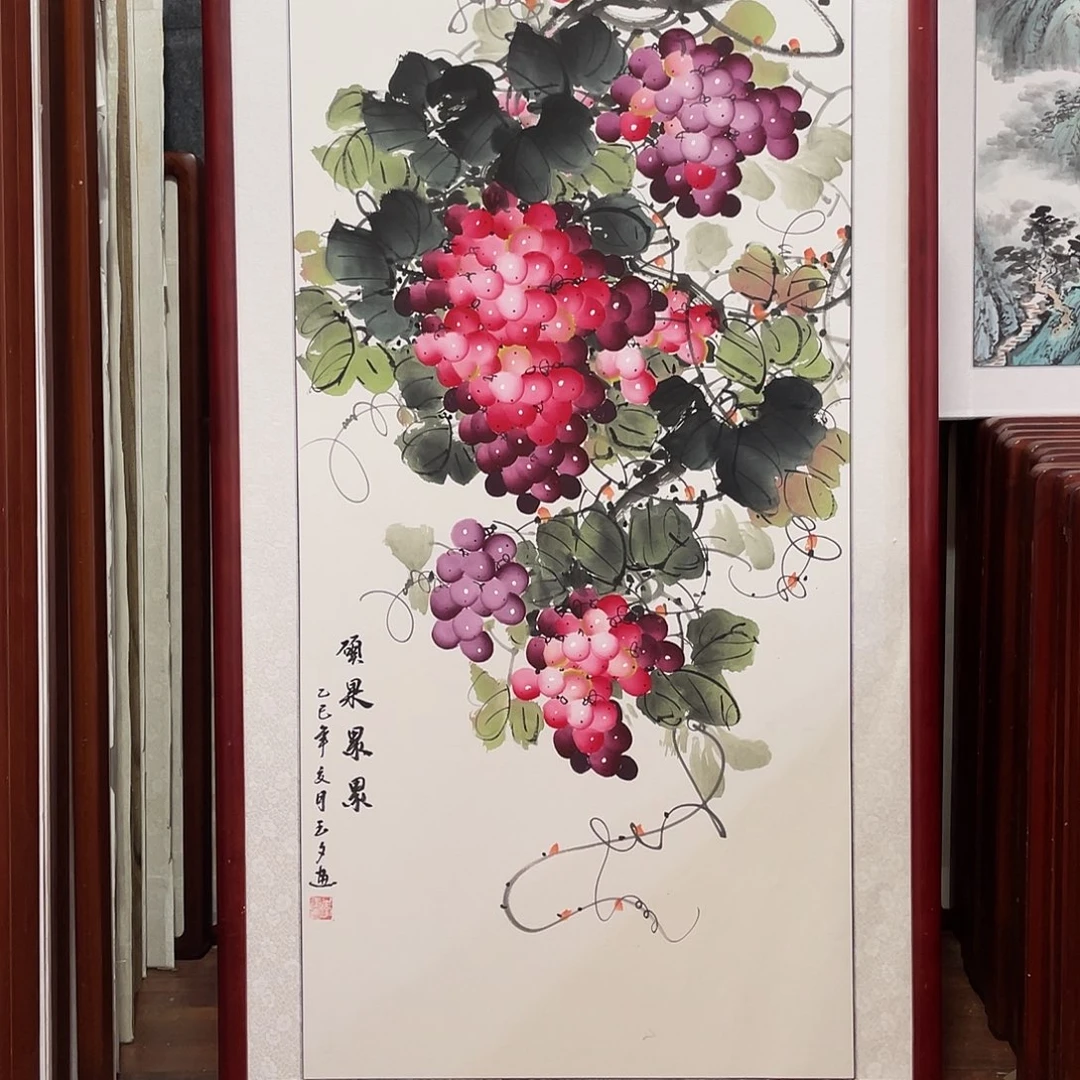 国画带框尺寸63*123厘米