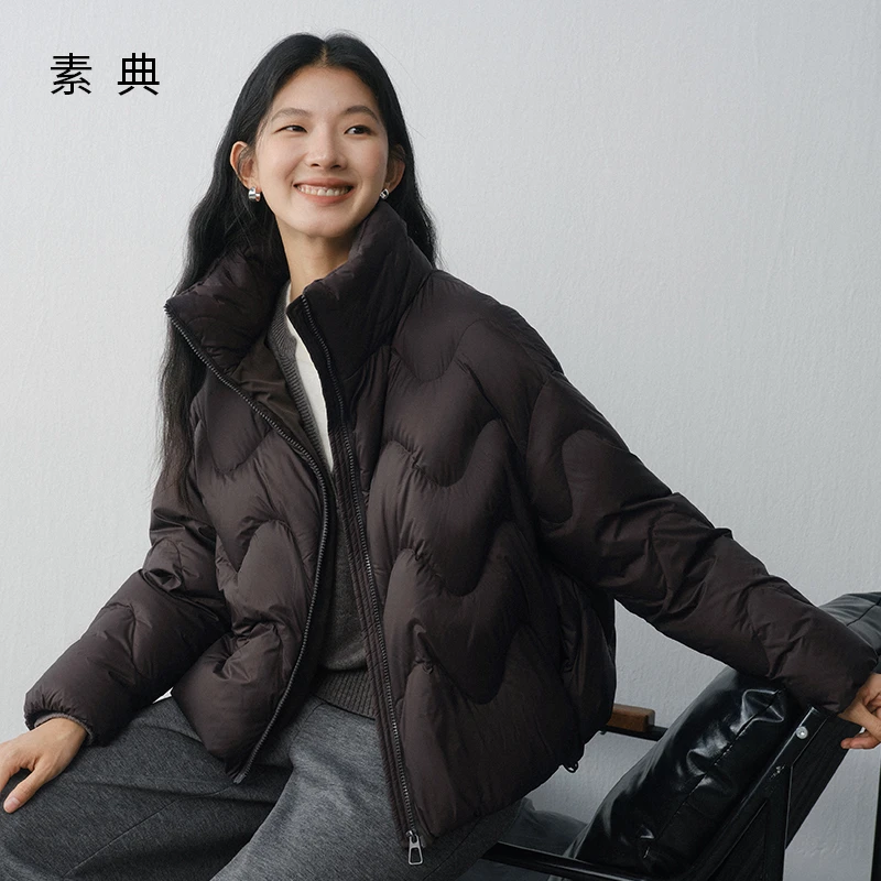 【云朵泡芙】素典设计感立领时髦羽绒服2025冬季新款宽松保暖外套