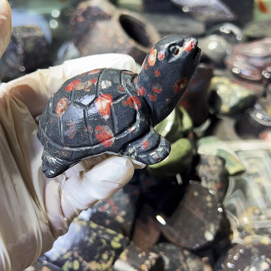 梅花玉鱼缸石茶周边不退不换