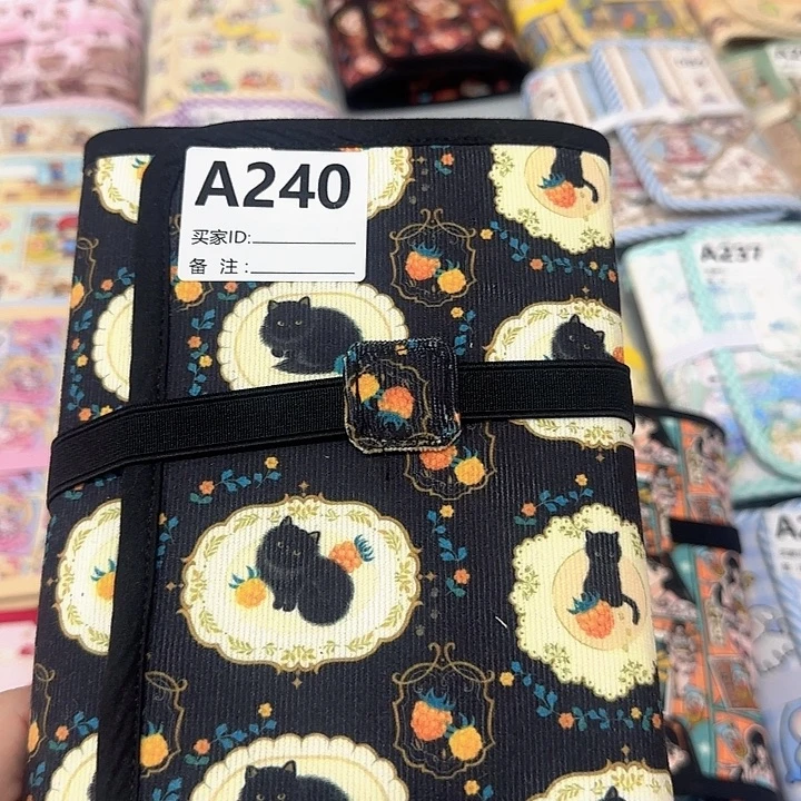 A6三环布艺活页本