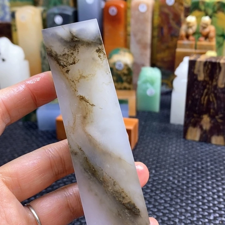 印度石@***房青田石印章石