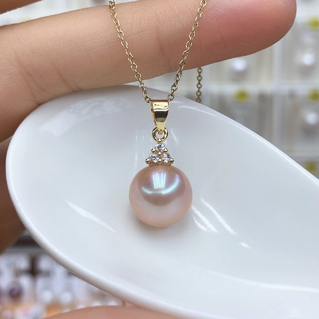 颈饰合金淡水珍珠