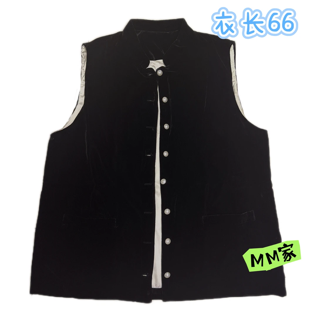 【MM】法式风真丝丝绒休闲马夹（不可机洗建议干洗）