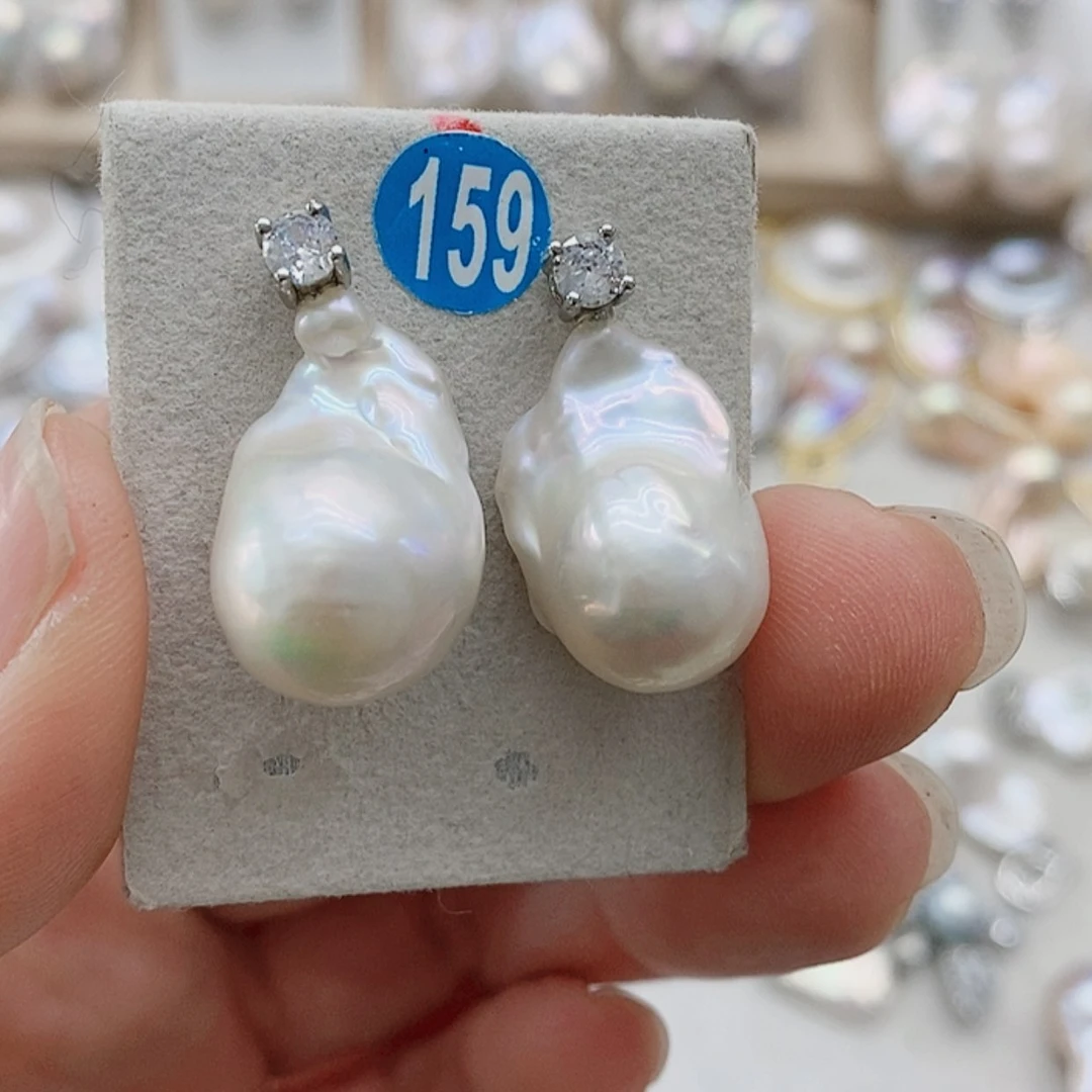 【闪购商品】淡水珍珠耳饰银S925镶嵌