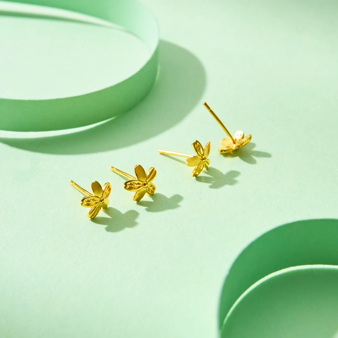 足银耳饰 菲菲珠宝好/足银耳钉/多样性发一~试戴请勿变形