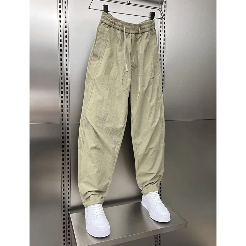 森诺克休闲裤韩版运动青少年夏季薄款男士潮流宽松百搭透气运动裤