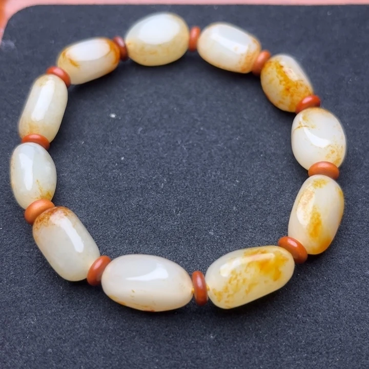 和田玉未镶嵌手链