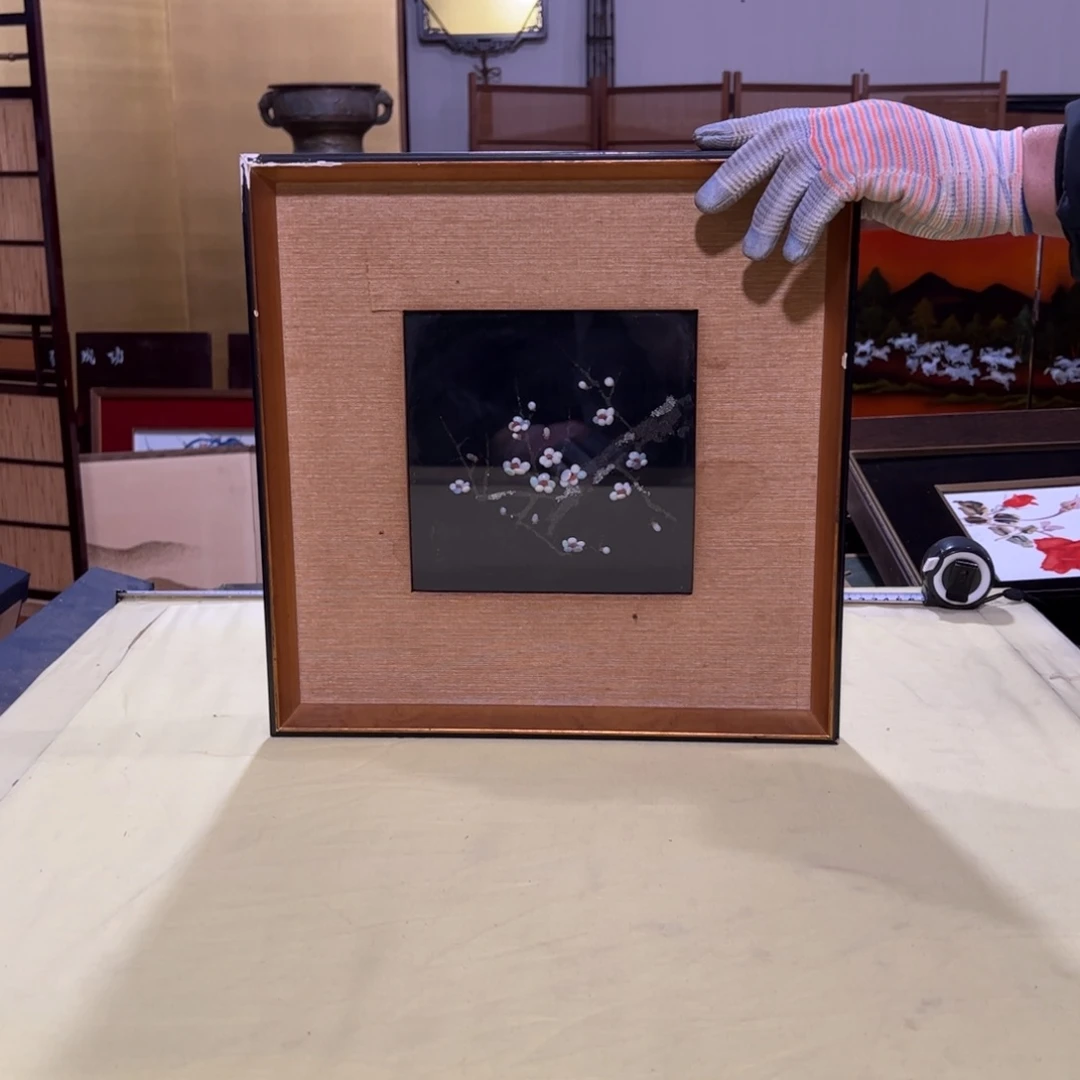 绘画林***0屏风框画茶空间设计