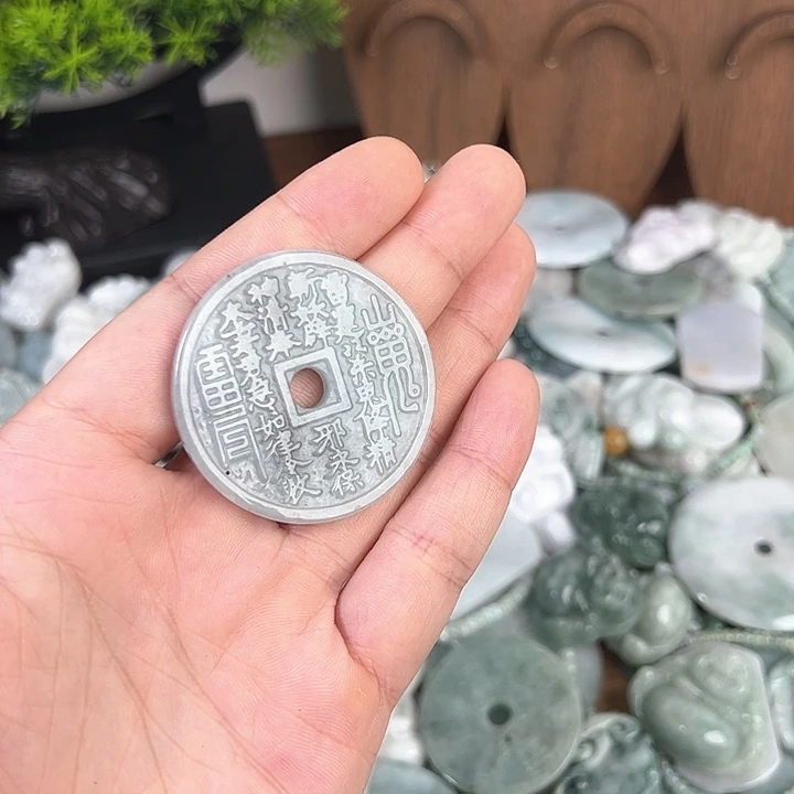 颈饰未镶嵌翡翠天然A货翡翠0020