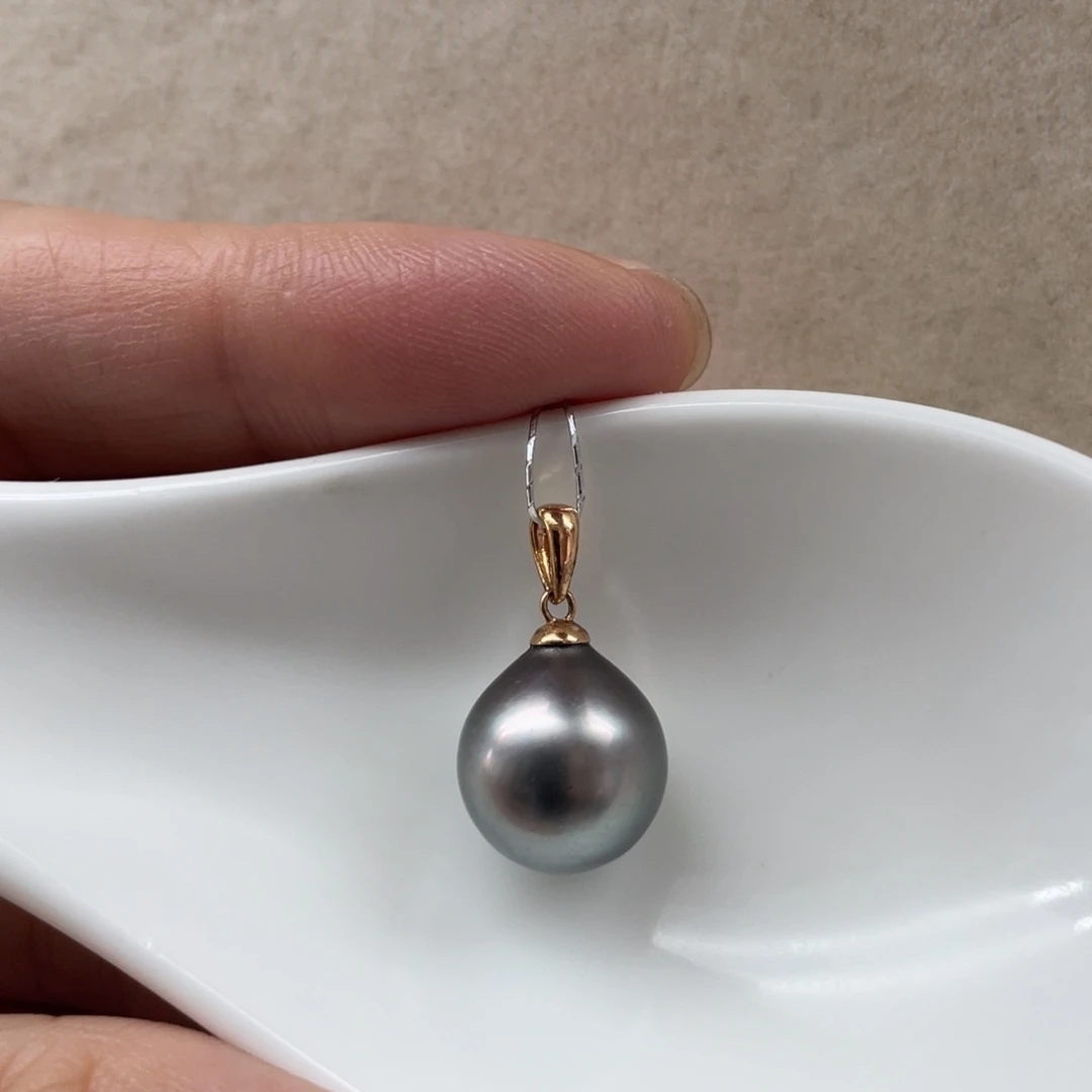 吊坠(不含链)18K金镶嵌海水珍珠11.3mm