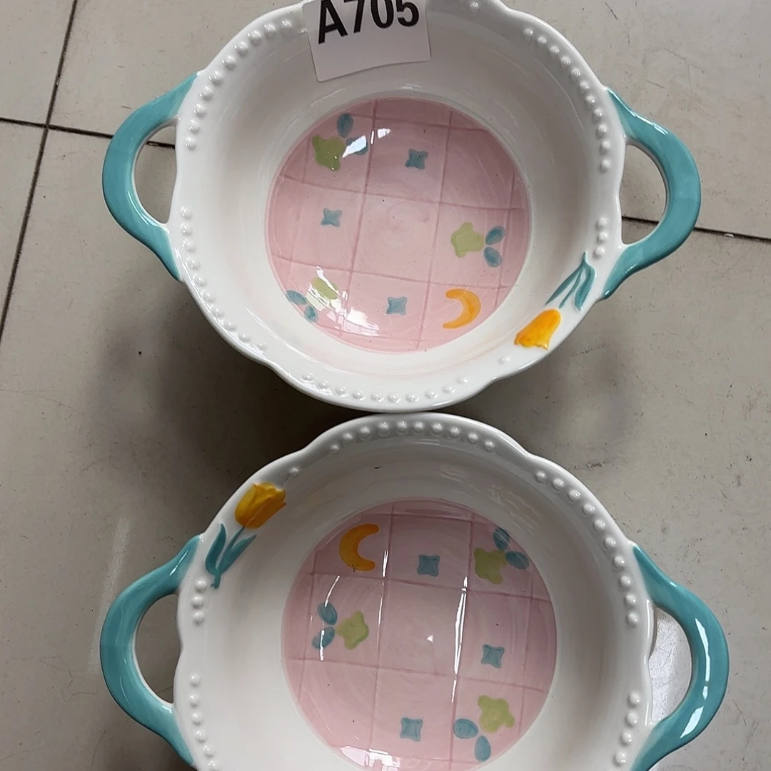 瓷片瑕疵特价陶瓷汤碗