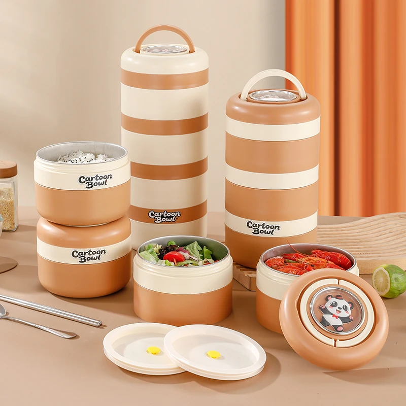 保温饭盒大容量便当盒上班族专用多层不锈钢超长保温微波炉加热