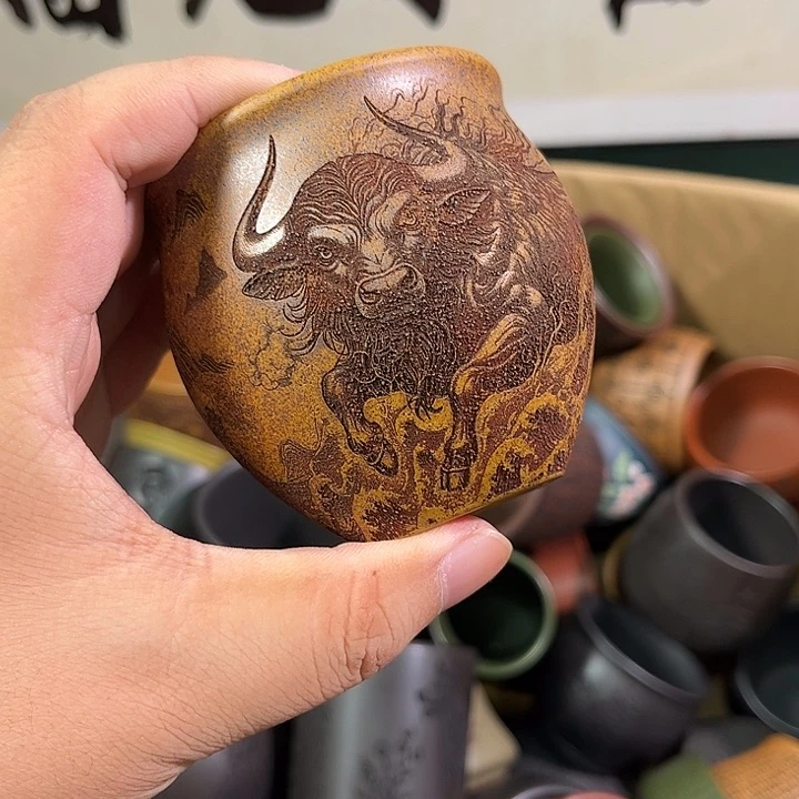 茶杯紫砂全手工紫砂主人杯