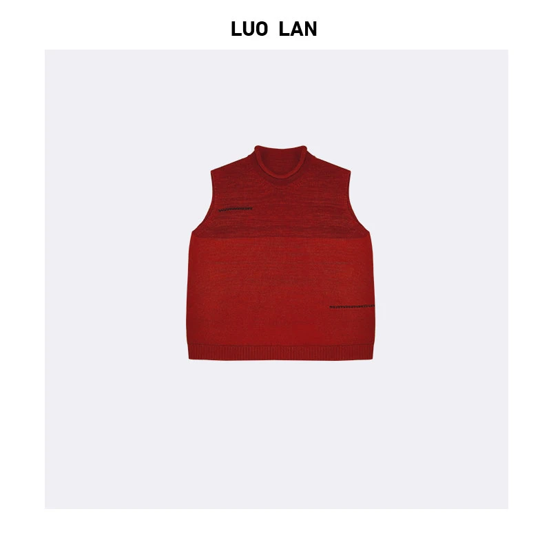 DAMEI OOTD 秋款新品女装搭配气质渐变手工马甲 YLM00130