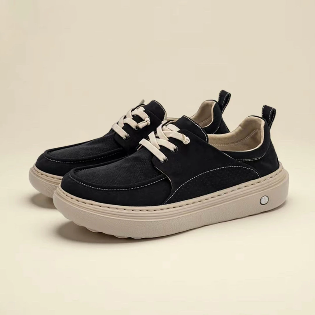 2025男厚底轻便宽头休闲鞋透气一脚蹬帆布鞋2025夏季新款布鞋鞋子