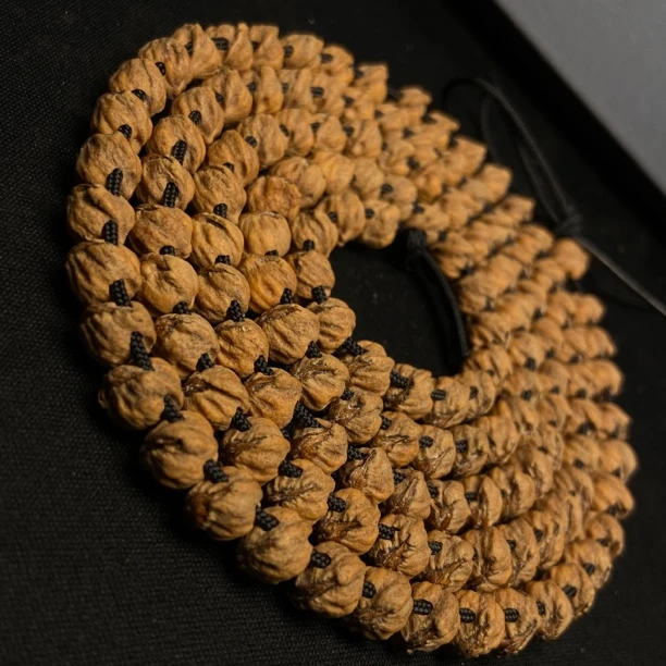 百香籽经典原装高油高密斜打“蛇骨”7+mm108长串