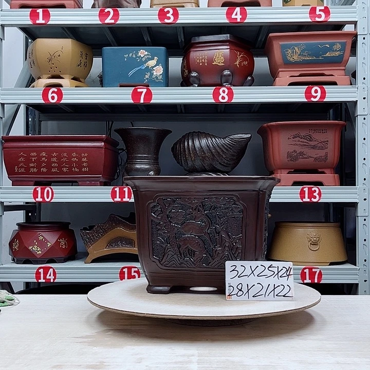 紫砂花盆紫砂花盆