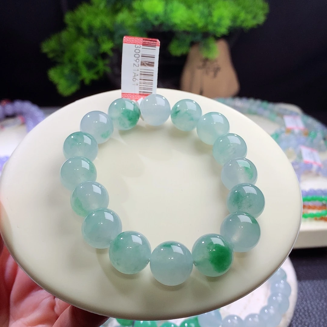 未镶嵌手串翡翠卡13mm