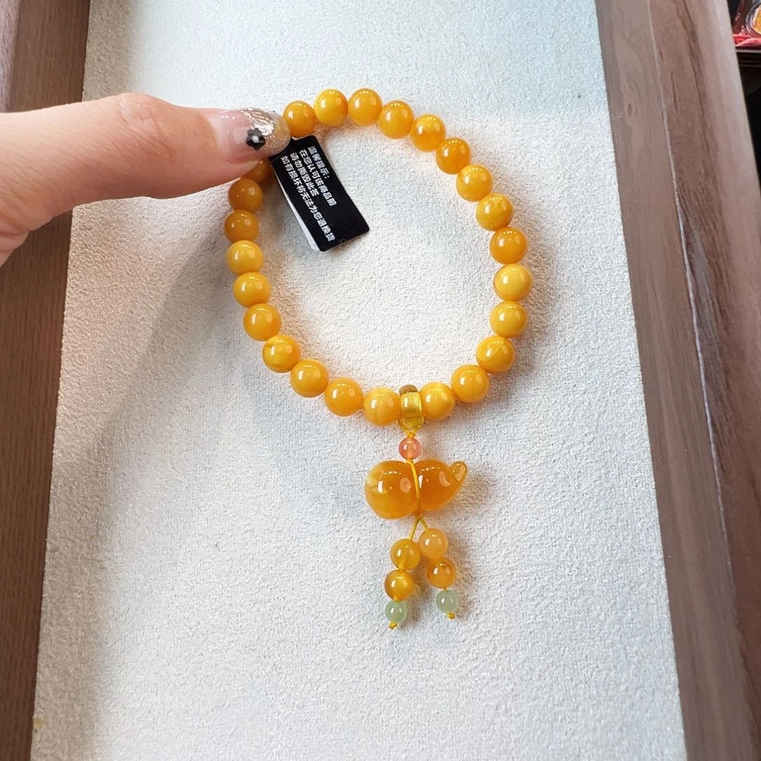 手链蜜蜡未镶嵌蜜蜡7.5mm
