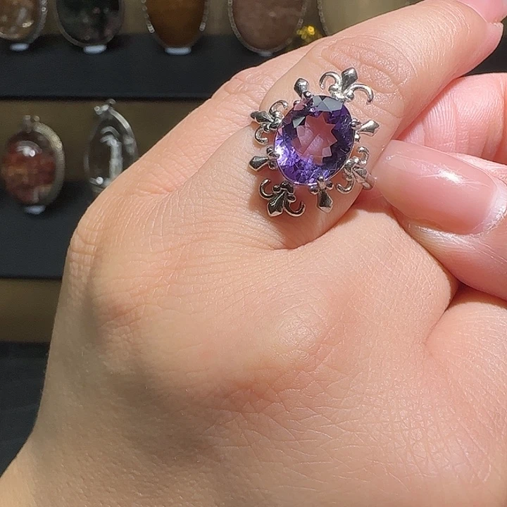 银S925镶嵌水晶戒指