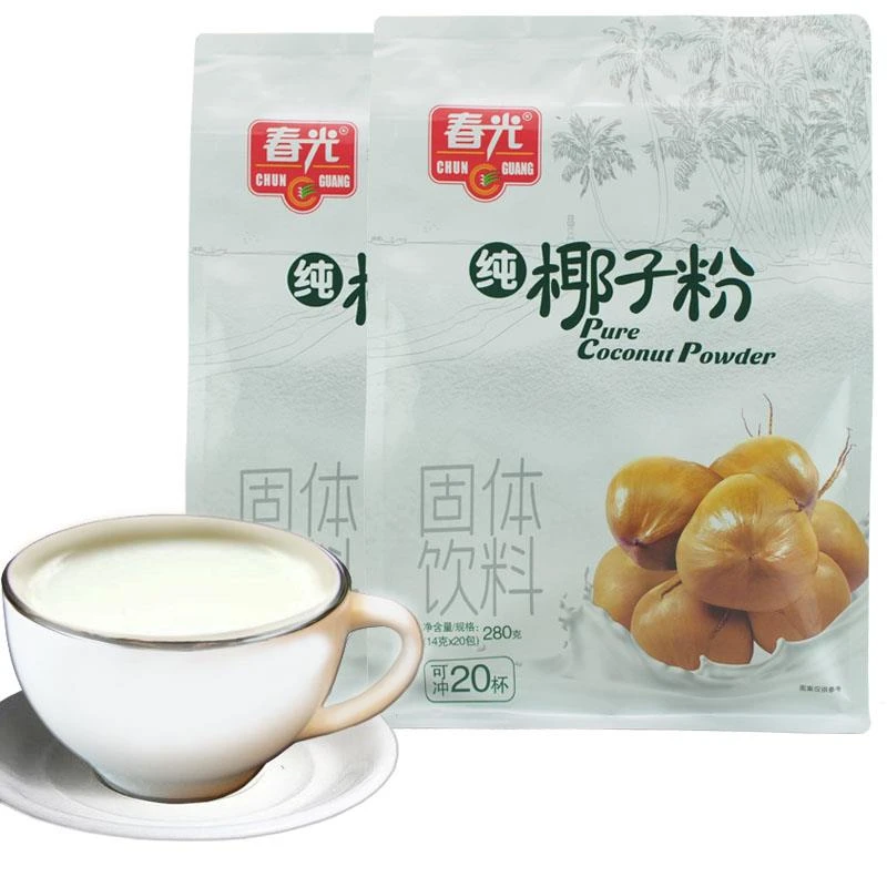 春光椰子粉280gX2袋精无植末椰汁味海南三亚特产椰奶粉