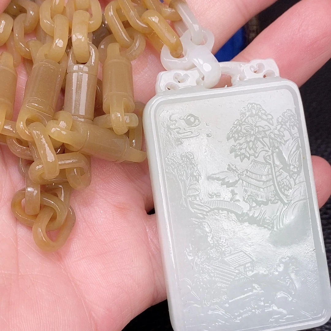 和田玉未镶嵌颈饰